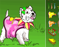 jeu habiller le petit chien